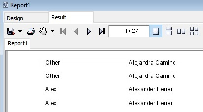 Designer - Result View
