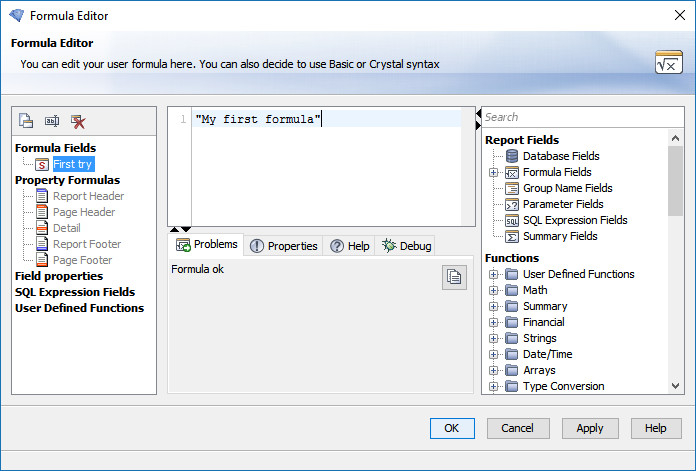 Formula Editor