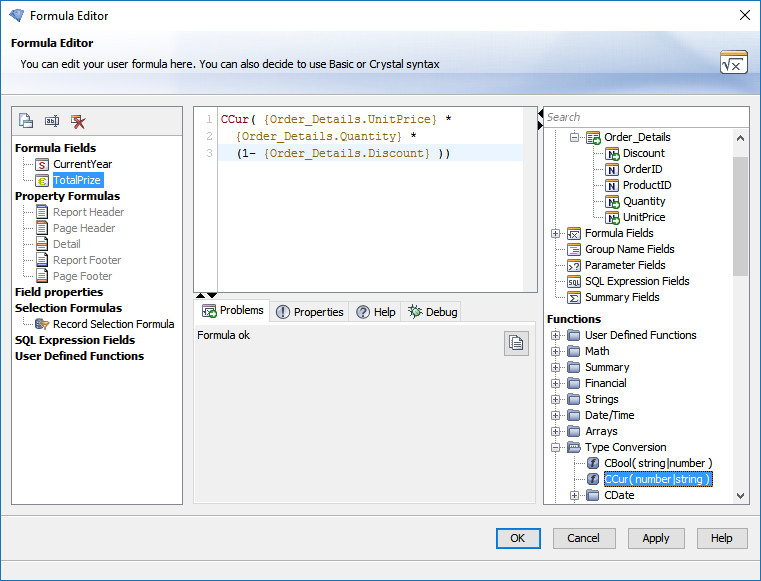formula editor